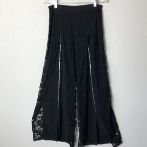 NWT  CHAIO-Li lace rhinestones draped incredible jersey stretch pants